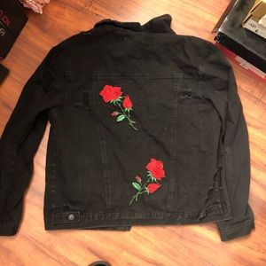 Black jean jacket